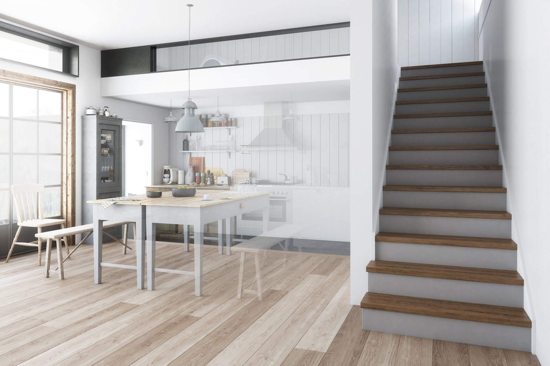 Kitchen: renovated (preview) - 3d visualization