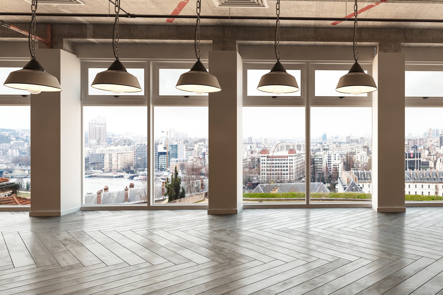 Large Commercial Space Overlooking a City